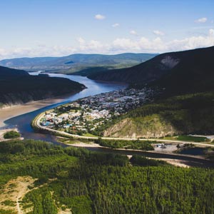 Dawson City Aerial Photo