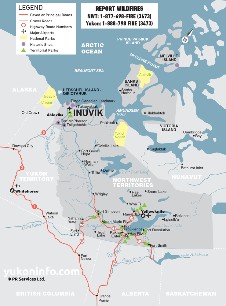 Northwest Territories Map
