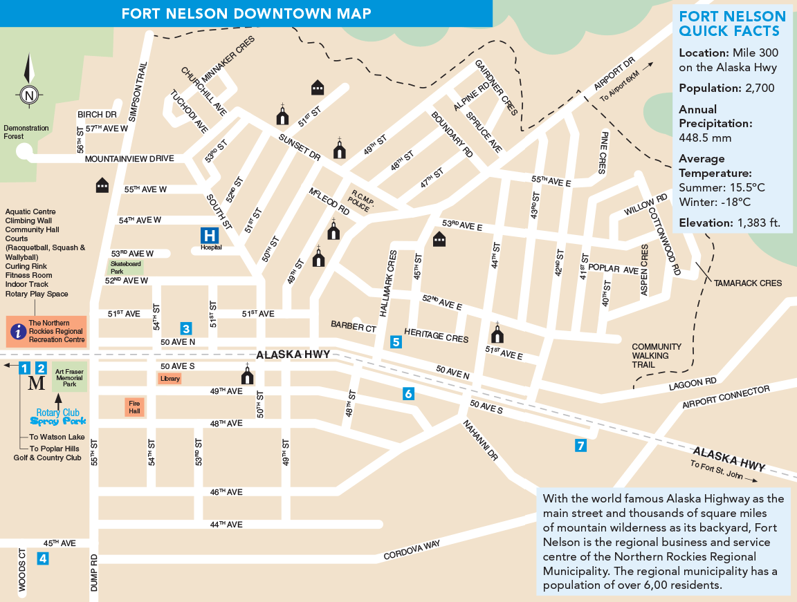 Fort Nelson Map