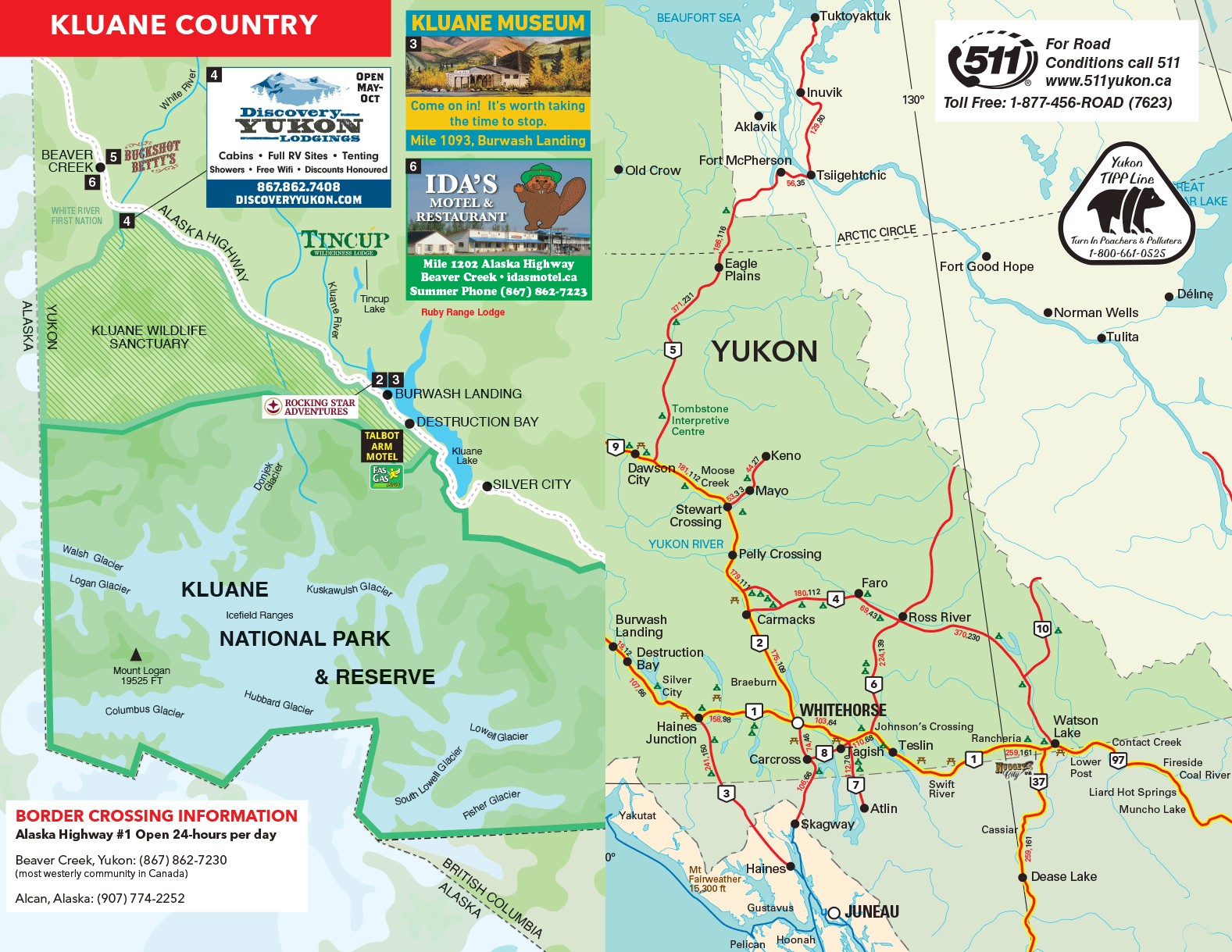 Kluane Country Map