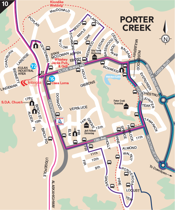 Porter Creek Map