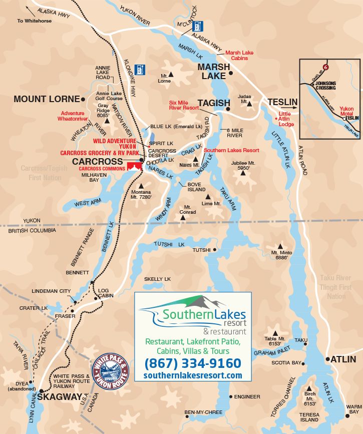 Southern Lakes Map