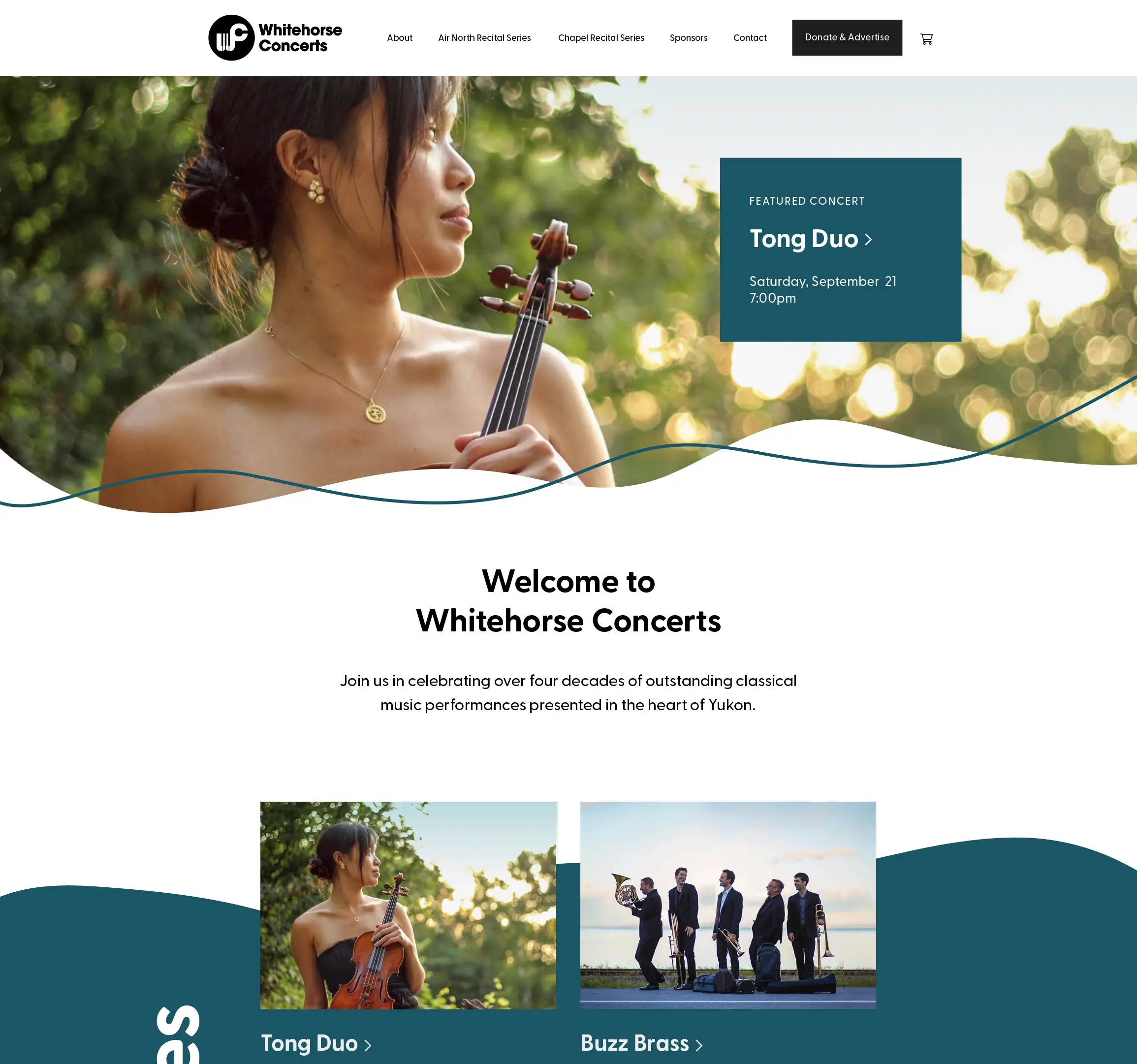 whitehorse concerts homepage