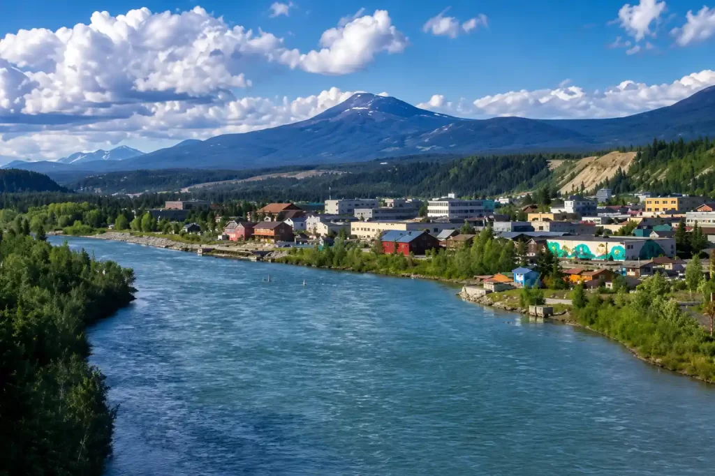 Whitehorse, Yukon photo from across the Yukon River